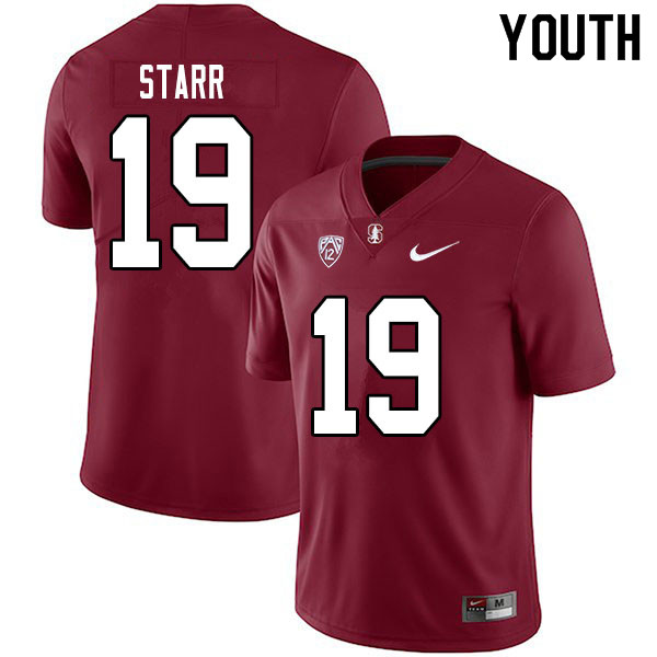 Youth #19 Silas Starr Stanford Cardinal College Football Jerseys Sale-Cardinal